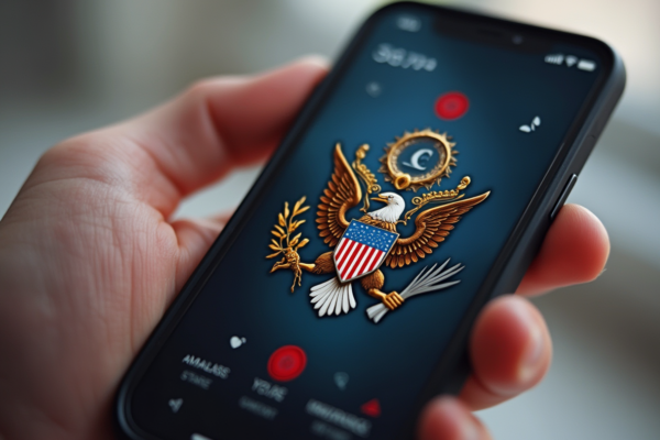 Мобилен телефон с приложение