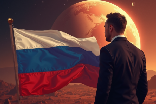 Рускто знаме, планетата Марс и Илон Мъск