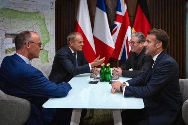 Макрон, Мерц, Стармър, Туск