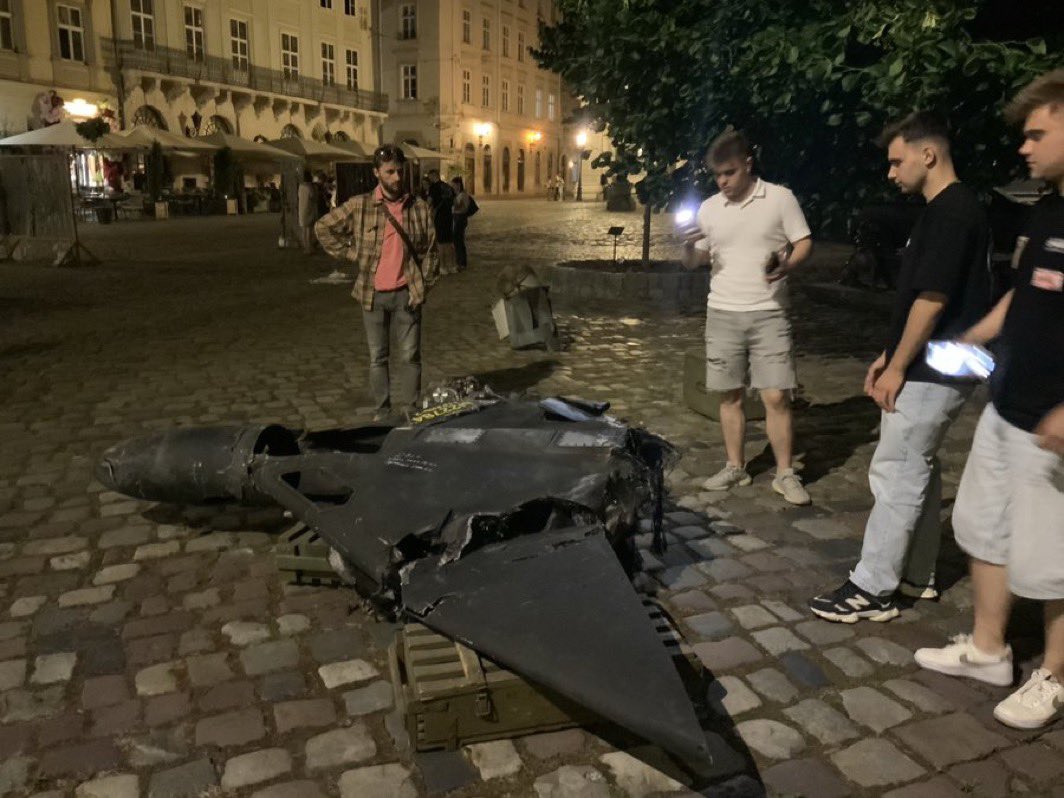 Дрон Шахед в Лвов